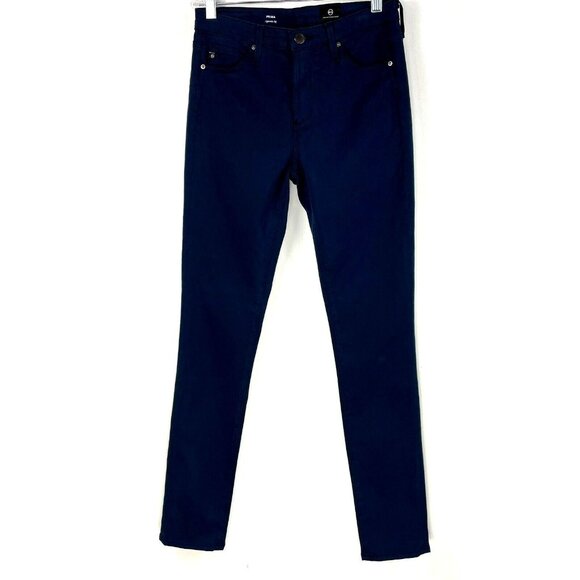 AG Adriano Goldschmied Womens Jeans Size 26 Prima Cigarette Leg Blue 5 Pocket - Picture 2 of 7